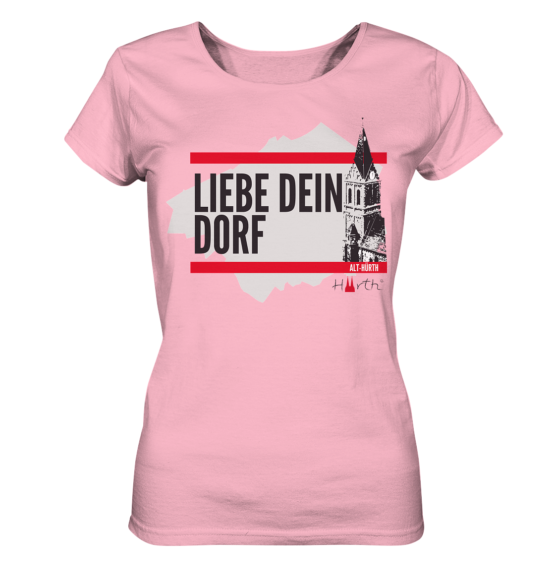 Organic dein Dorf - Liebe Shirt Shop – Alt-Hürth Basic Ladies Stadt Hürth