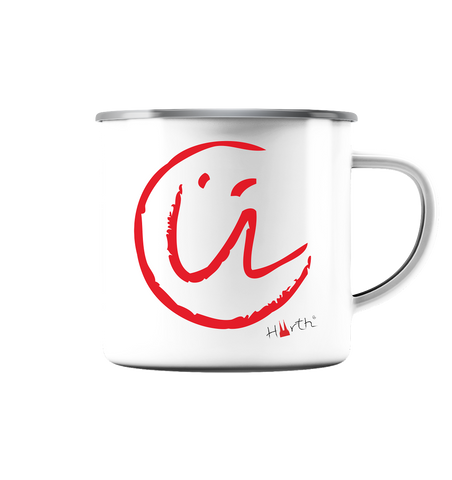 Ü - Wie Hürth  - Emaille Tasse (Silber)