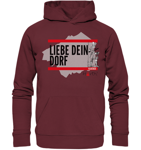 Liebe dein Dorf - Fischenich - Organic Hoodie