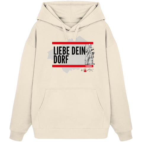 Liebe dein Dorf - Fischenich - Organic Oversize Hoodie