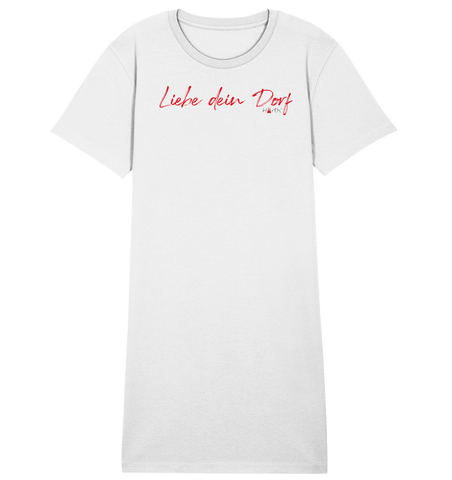 Liebe dein Dorf - Handschrift - Ladies Organic Shirt Dress
