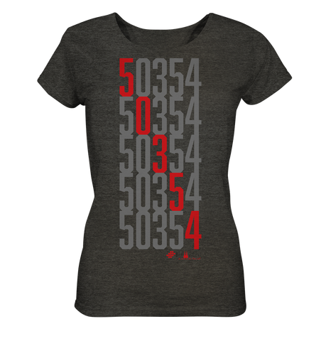 50354 Hürth - Zahlencode - Ladies Organic Shirt (meliert)