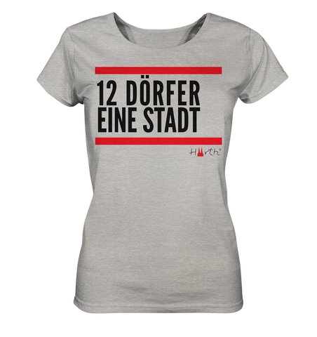 Liebe dein Dorf - Alt-Hürth Kopie - Ladies Organic Shirt (meliert)