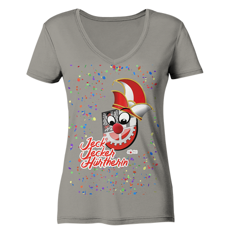 Karneval Motto Shirt 2023 - Damen - Ladies V-Neck Shirt