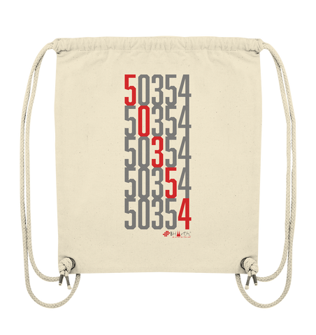 50354 Hürth - Zahlencode - Organic Gym-Bag