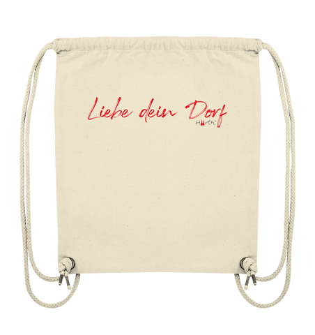 Liebe dein Dorf - Handschrift - Organic Gym-Bag