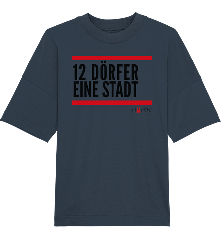 Liebe dein Dorf - Alt-Hürth Kopie - Organic Oversize Shirt