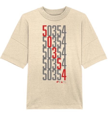 50354 Hürth - Zahlencode - Organic Oversize Shirt