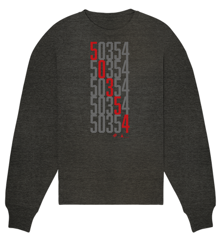 50354 Hürth - Zahlencode - Organic Oversize Sweatshirt