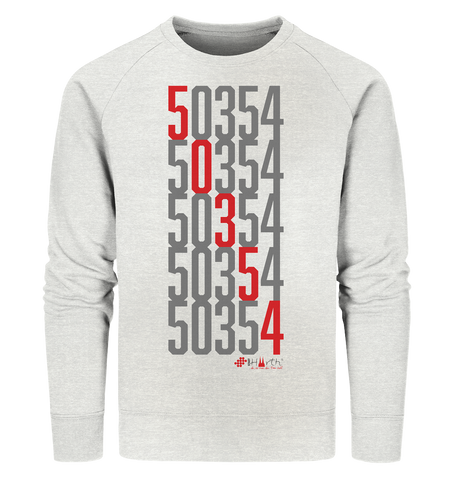 50354 Hürth - Zahlencode - Organic Sweatshirt